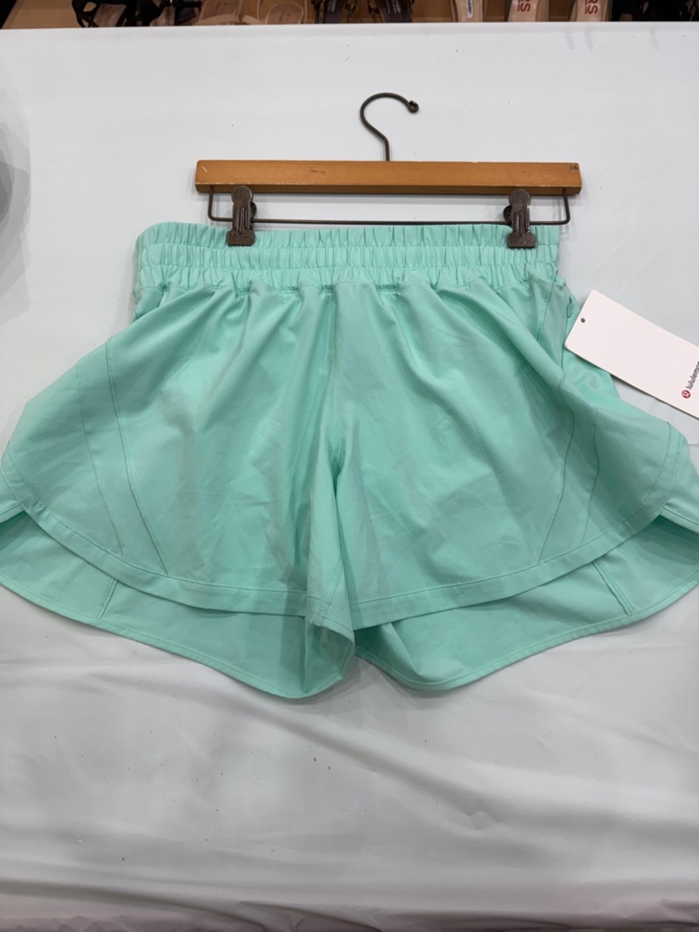 Women’s Mint Green Athletic Shorts - Lightweight Activewear